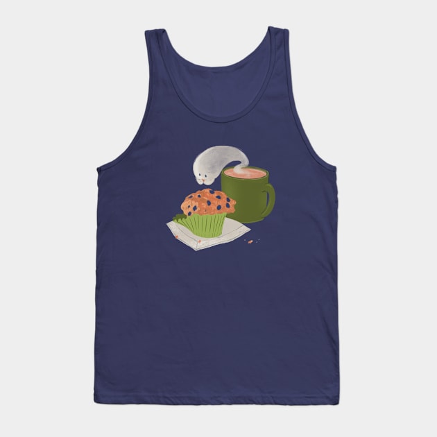 Ghost and Muffins Tank Top by SarahWrightArt